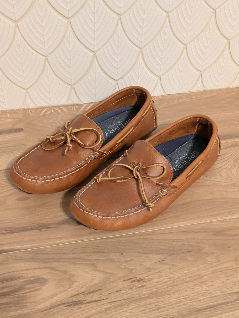 Sperry Men’s Tan Leather Boat Moccasins